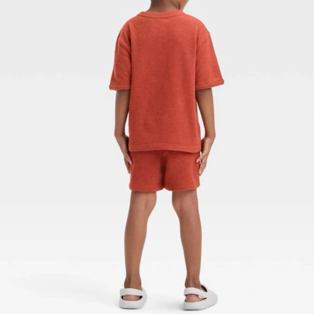 Toddler Boys' Short Sleeve‎ French Terry T-Shirt and Shorts Set - Cat & Jack